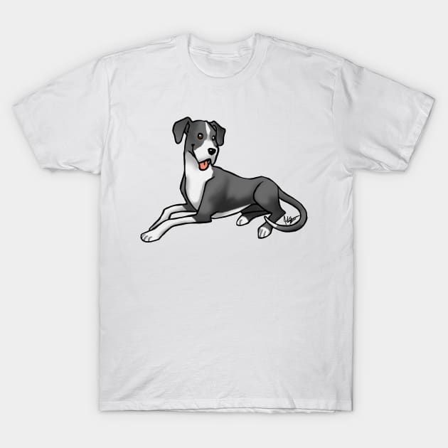 Dog - Great Dane - Mantle Natural Ears T-Shirt by Jen's Dogs Custom Gifts and Designs